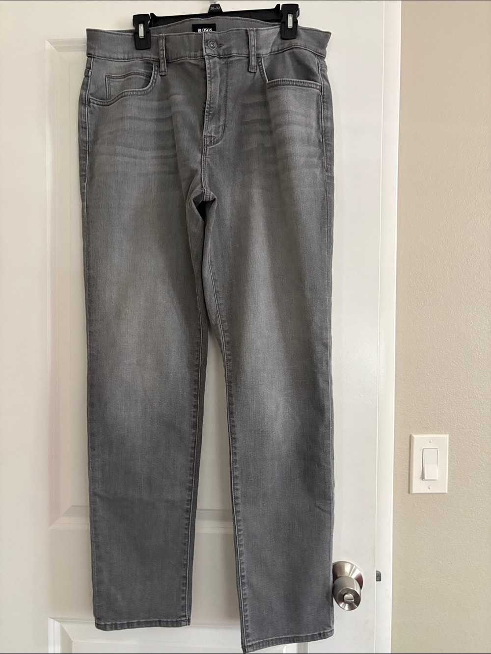 Hudson Jeans Men's Gray Slim Straight Jeans
